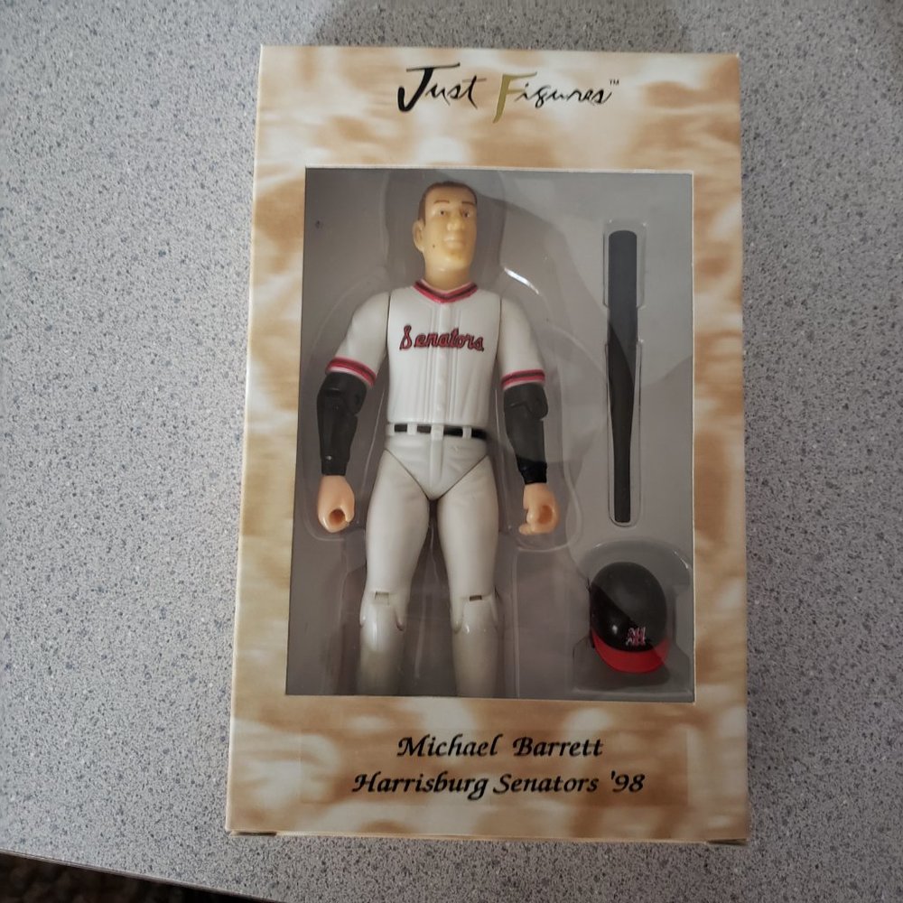 (5/$20) Michael Barrett Harrisburg Senators 98 Baseball - Picture 6 of 7